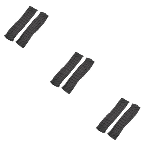 1/2/3/5 Varme og stilfulde strikkede benvarmere til cosplay og mørkegrå 42cm dark grey 42cm 3Set