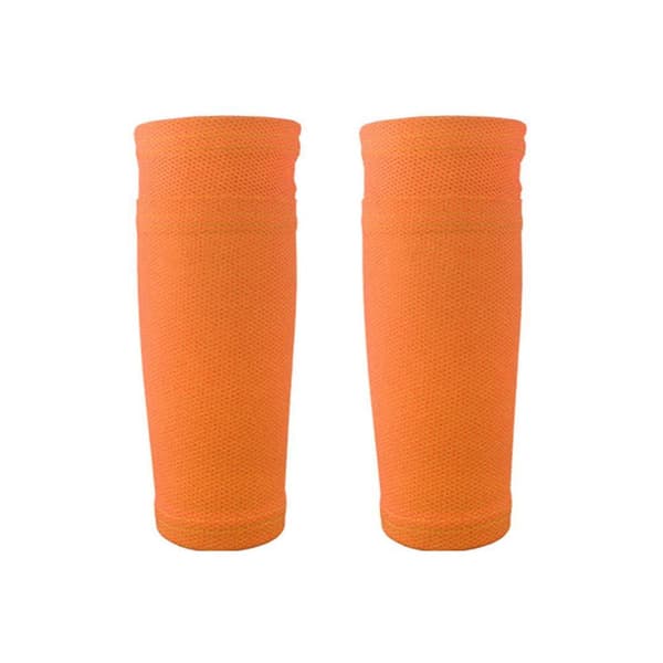 Fotboll Benskydd Strumpor Skyddsärmar för Barn Pojkar än Benskydd Protector Orange Orange M
