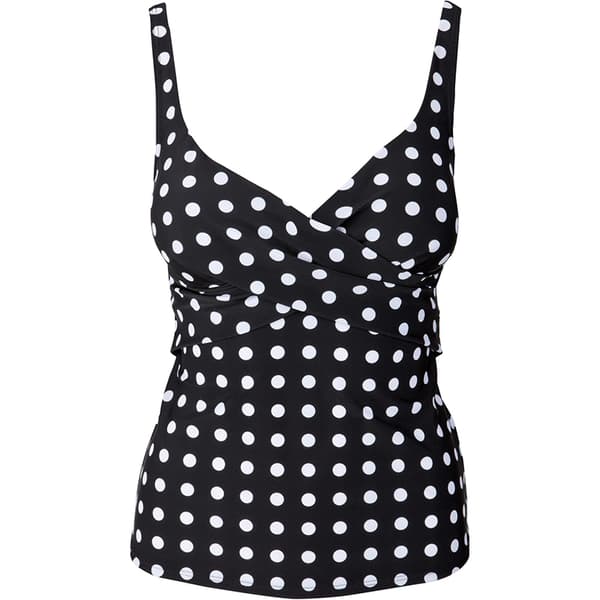 2st Dame V-hals Badetøy Polka Dot Boxer Badedrakt Grønn Green S