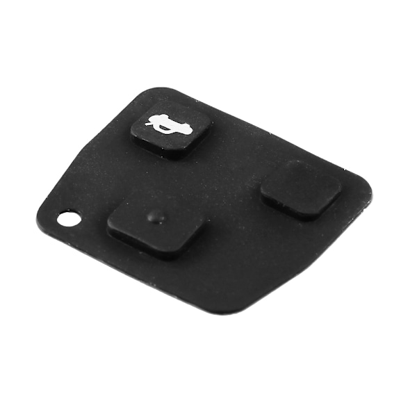 3-knapps bilnyckelbyte med knappsats till Toyota Svart Black one size