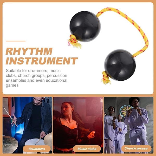 Rytmisk boll handskakare bollar musik ägg skakare dubbel kalebass slagverk kashaka instrument för alla nivåer