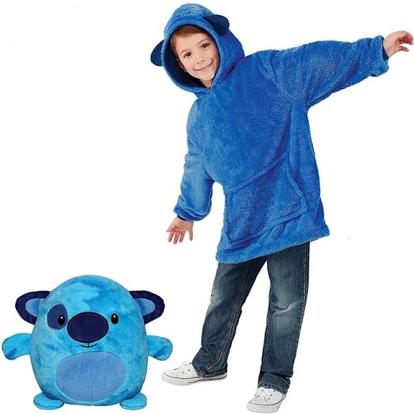 Squishmallows Kramgo Hoodie Kudde Röd one size Blue Blue Rosa katt