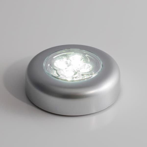 Set med 3 batteridrivna självhäftande spotlights med varm vit