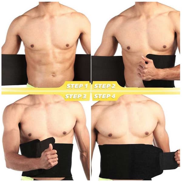 Waist Trimmer Trainer Shapewear Stretch Smal Midja svart black