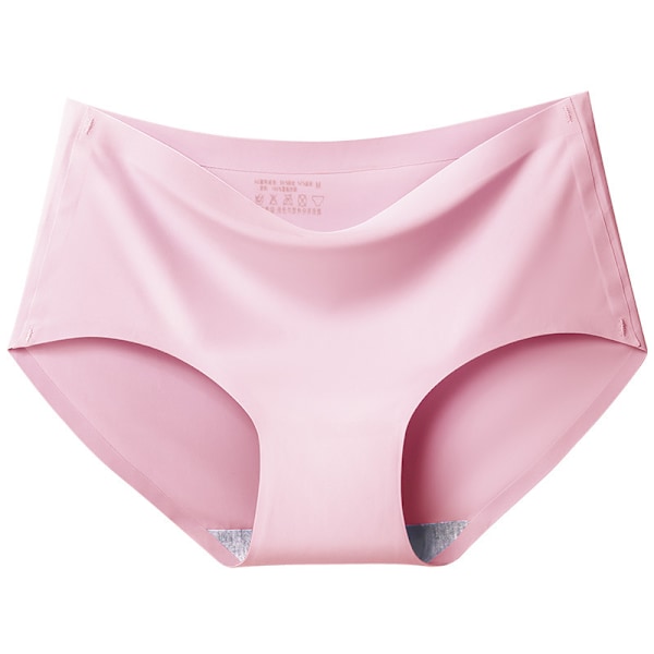 Kvinnor Mjuka Underkläder Seamless Ice Silk Fashionabla trosor Pink,XL