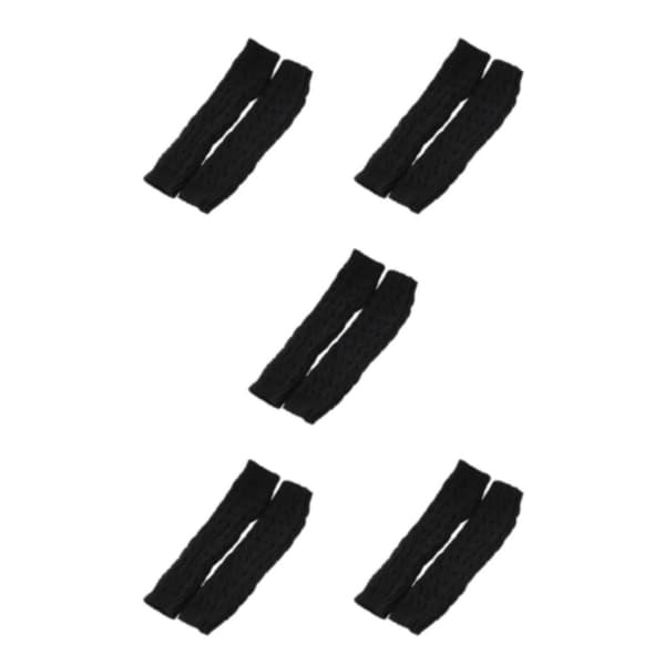 1/2/3/5 Varme og stilfulde strikkede benvarmere til cosplay og sort 42cm black 42cm 5Set