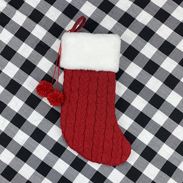3st julstickstrumpor presentpåse Julklappspåse Ch
