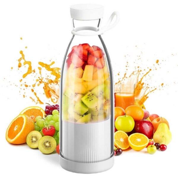 Portabel Mixer - Bärbar Uppladdningsbar Smoothie Blender vit white