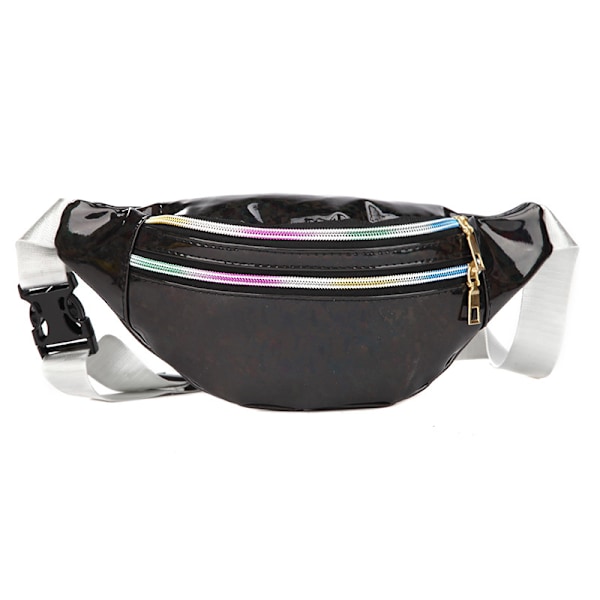 Fanny Pack för barn, glitter midjeväska Blanka väskor med justerbar
