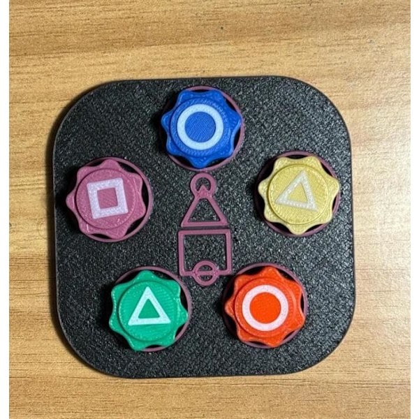 Koreansk Tradisjonelt Spill, Gonggi Stein-Kastespill, Steinfangingsspill 5 dice + triangular base