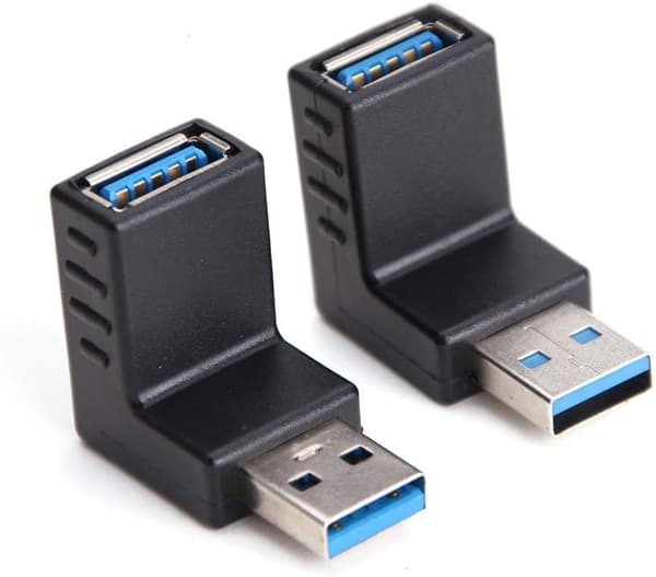 USB 3.0 -sovitin 90 astetta uros naaraspystyyn ylöspäin alaspäin kulma C