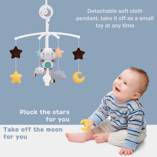 Baby Sengemusikuro, Søde Teddybjørn Vindspil Baby Sengeklokke