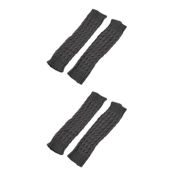 1/2/3/5 Varme og stilfulde strikkede benvarmere til cosplay og mørkegrå 42cm dark grey 42cm 2Set