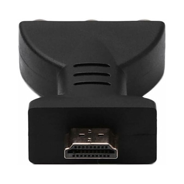 HDMI till 3rca adapter, vit röd gul adapter HDMI till AV videokabel, röd vit ljudomvandlare portabel gul