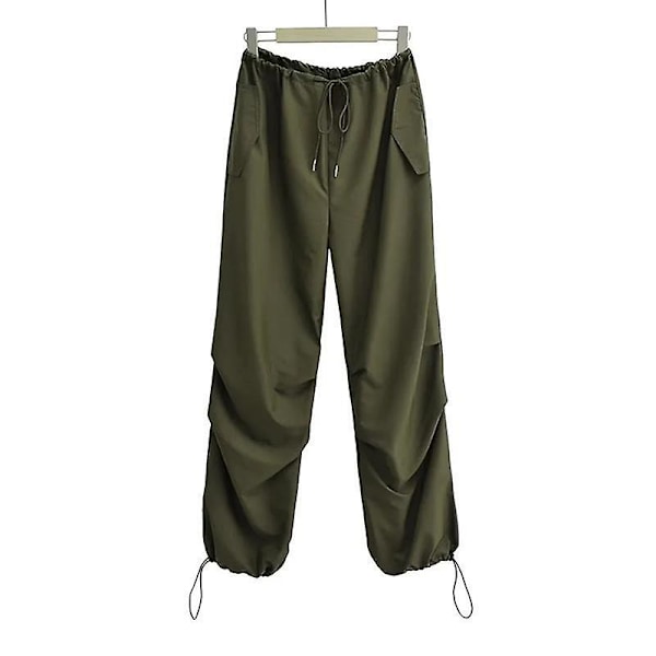 Lösa sommarbyxor för kvinnor Mode Beam Casual Byxor Military green Military green S