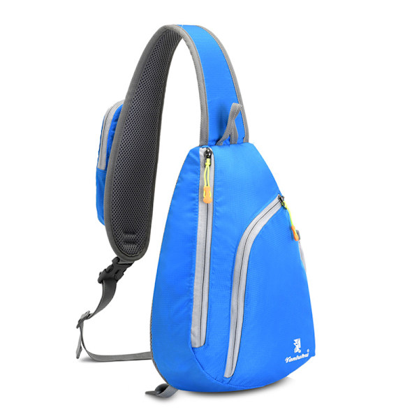 Bröstväska Cross body slingbag, liten vattentät och lätt axelväska blue