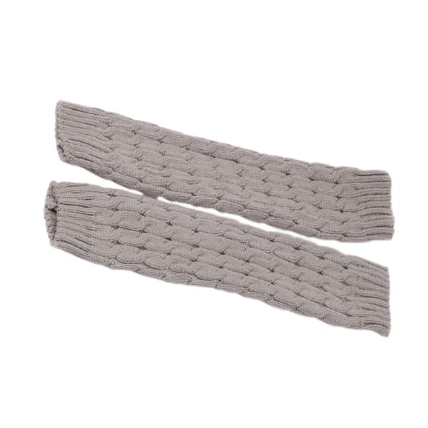 1/2/3/5 Varma och snygga stickade benvärmare för cosplay och light grey 42cm light grey 42cm 1Set