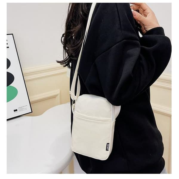 Läderfodral för mobiltelefon, Messenger-plånbok, skyddande mobiltelefonfodral White