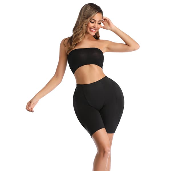 Dame Rumpeløft Puder til Større Rumpeløfter Shapewear Sort black XXL