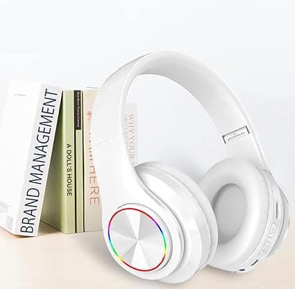 Bluetooth 5.0 Trådløse Over Ear hovedtelefoner med mikrofon – HiFi Stereo foldbare, trådløse headset