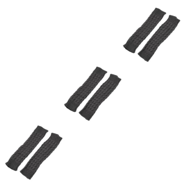 1/2/3/5 Varme og stilfulde strikkede benvarmere til cosplay og mørkegrå 42cm dark grey 42cm 3Set