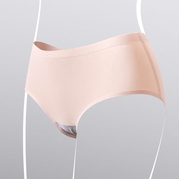 Kvinder Blødt Undertøj Sømløse Ice Silk Moderigtige Trusser Light Coffee,XL