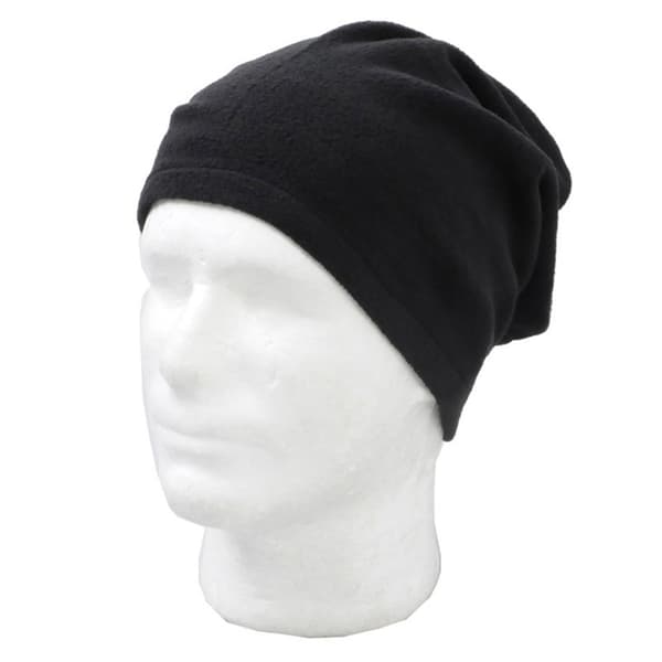 Halsvarmer / Skjerf med fleece og snøring - Svart