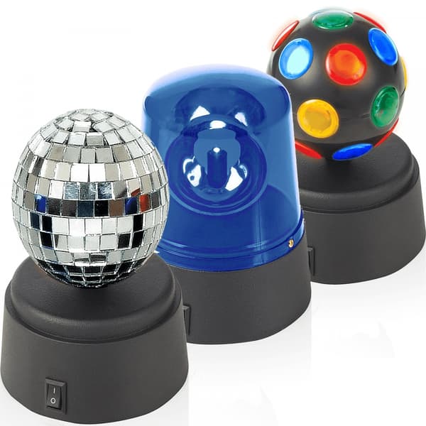 3-Pack Discokulor. Perfekt för det Lilla Dansgolvet. Discolampa 150