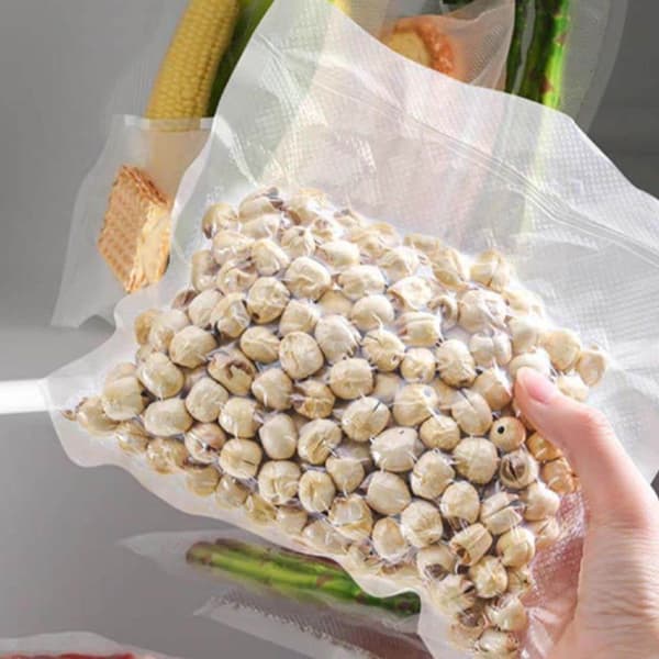 Vakuummaskin | Vakuumförpackare Start Kit med 10 Påsar vit white