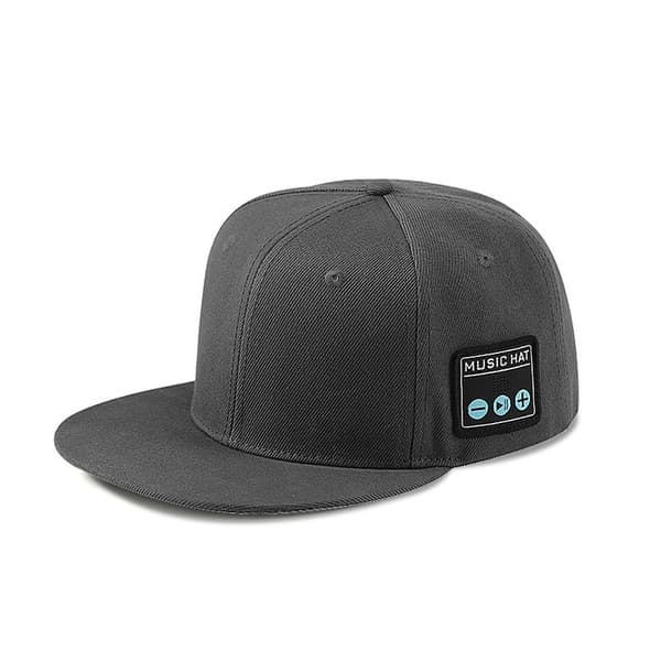 Hatt med Bluetooth-högtalare Justerbar Musikhatt Bluetooth-keps Dark  Grey