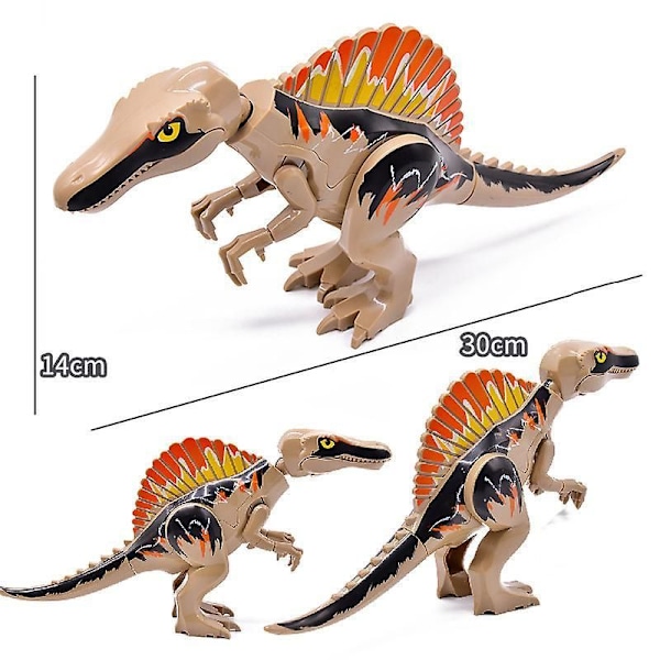 Large Jurassic Dinosaur World Park Building Blocks Spinosaurus Building Blocks Children's Gift
