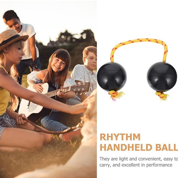 Rytmisk boll handskakare bollar musik ägg skakare dubbel kalebass slagverk kashaka instrument för alla nivåer