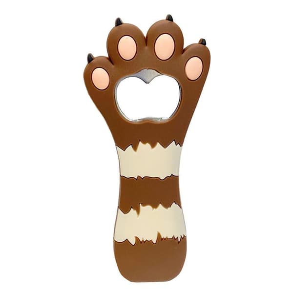 Cute Cat Claw Shaped Bottle Opener Refrigerator Magnet Beer Openers Brown