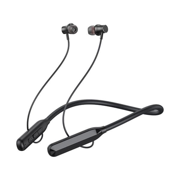 Bluetooth 50 timer musikk/samtale Handsfree Magnetisk Nakkebånd Black Svart
