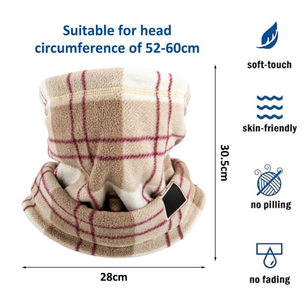 Vinterhalsvärmare Fleece Halskydd Balaclava Vindtät Ansiktsmask