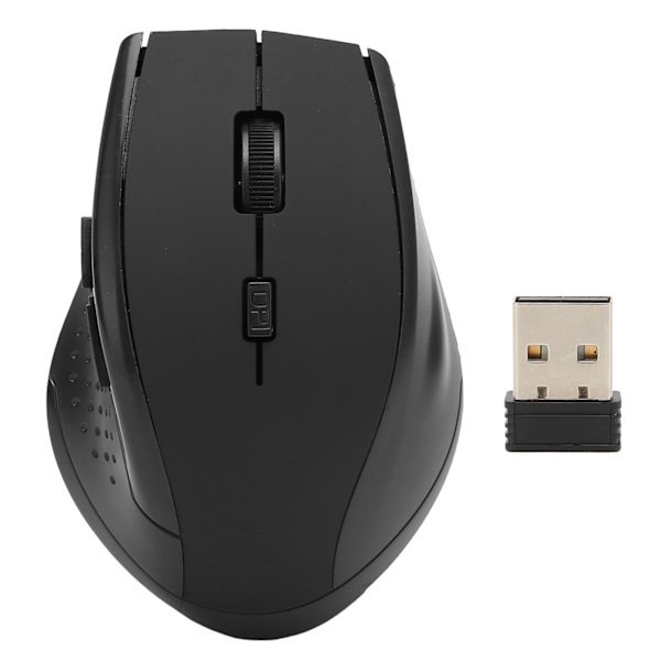2,4 GHz trådlös optisk mus ergonomisk batteridriven 6 knappar trådlös mus med USB-mottagare för PC bärbar dator för Windows