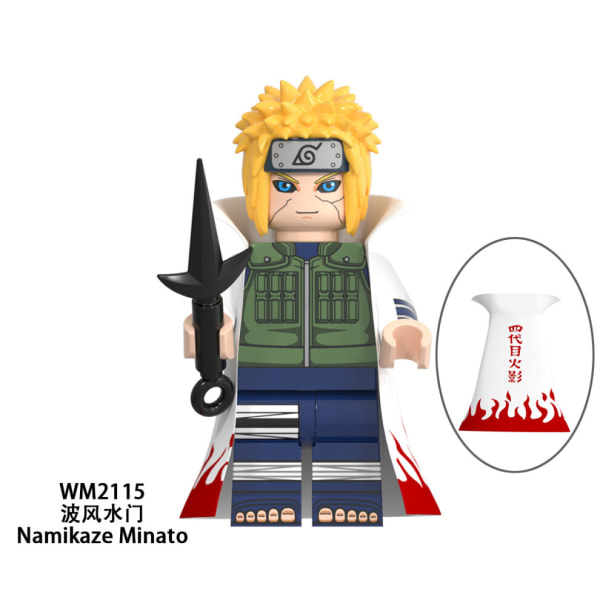 8 st/ set Naruto byggklossar Action minifigurleksaker för barn 8Pcs/set WM6109