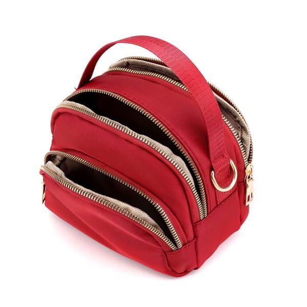 Dammode Dragkedja Crossbody Väska Mini Multifunktionell Axelväska