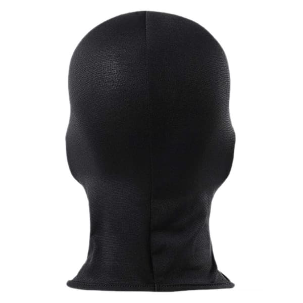 Tynd Sort Balaclava Skimaske Røverhue 2 Huller Sort black