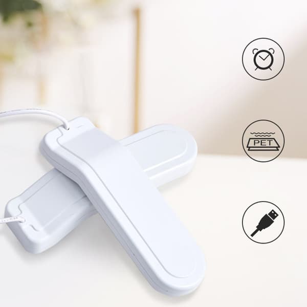 Bärbar starttork USB skotork, intelligent timerfottork med intelligent timer värmestarttork DC5V3A-ingång