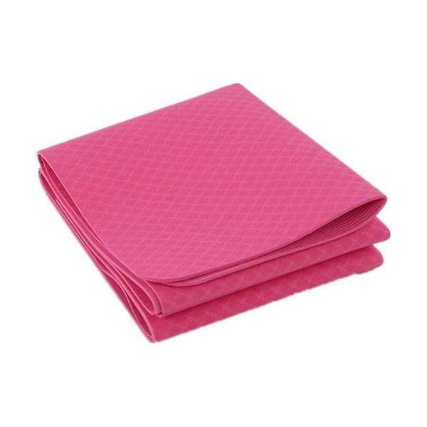 183*61*04cm Bärbar Yogamatta Vikbar Gymnastikmatta Pink
