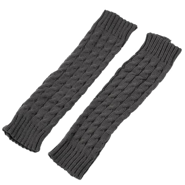 1/2/3/5 Varme og stilfulde strikkede benvarmere til cosplay og mørkegrå 42cm dark grey 42cm 1Set
