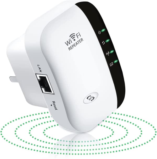 Wi-Fi Förstärkare Repeater / Förlänger Räckvidden 300 Mbps Wifi White Vit