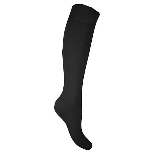 2-Pack Stödstrumpor Mild Kompression Svart Svart 40-42