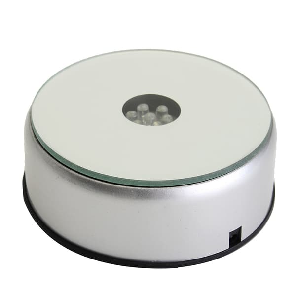 Lysfod til Krystalkunst, 3D Multicolor 4 LED Lampefodholder