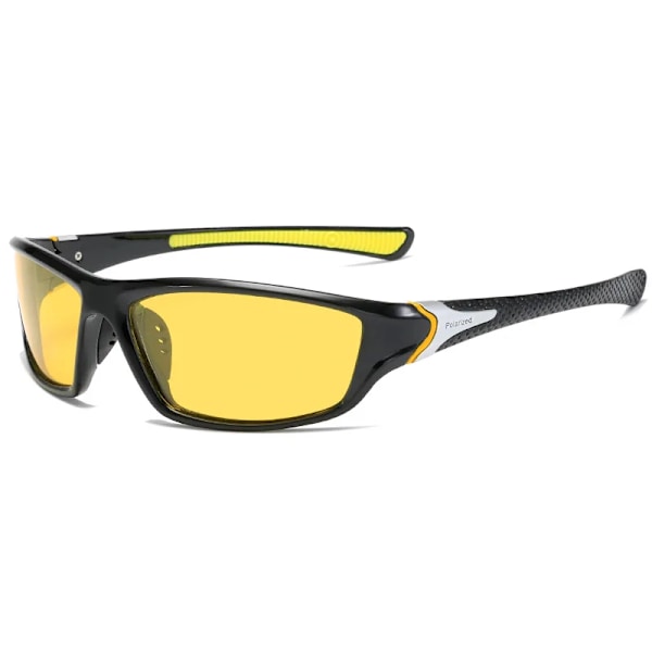 Photochromic Cykelglasögon Herr Solglasögon Damer Road Bike Glasögon Polariserade för cykel Sportlinser Cykelglasögon Mtb BLACK LEG YELLOW LEN