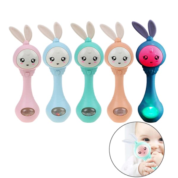 Baby musik klocka leksak handklocka leksak barn hand skallror bell educa Rosa One Size