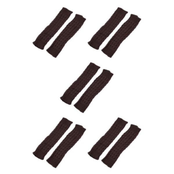 1/2/3/5 Varme og stilfulde strikkede benvarmere til cosplay og kaffe 42cm coffee 42cm 5Set