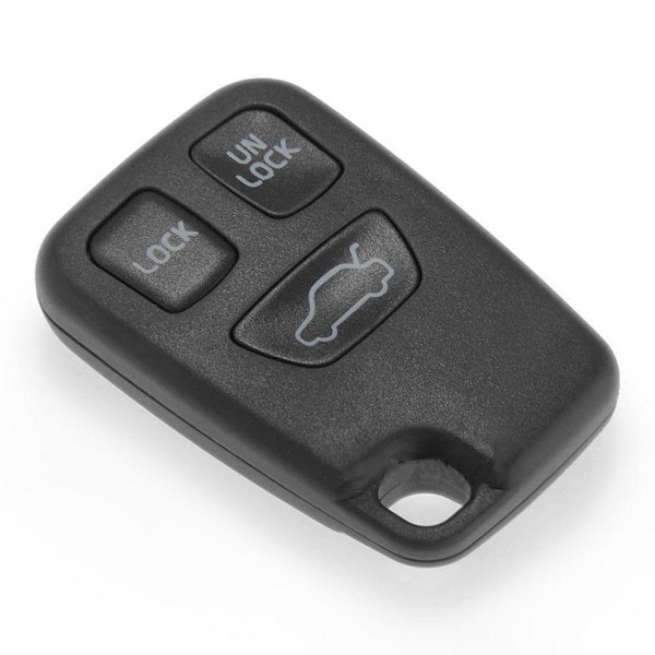 ABS utbyte Fjärrnyckel Fob shell 3 knapp för Volvo Svart Black one size