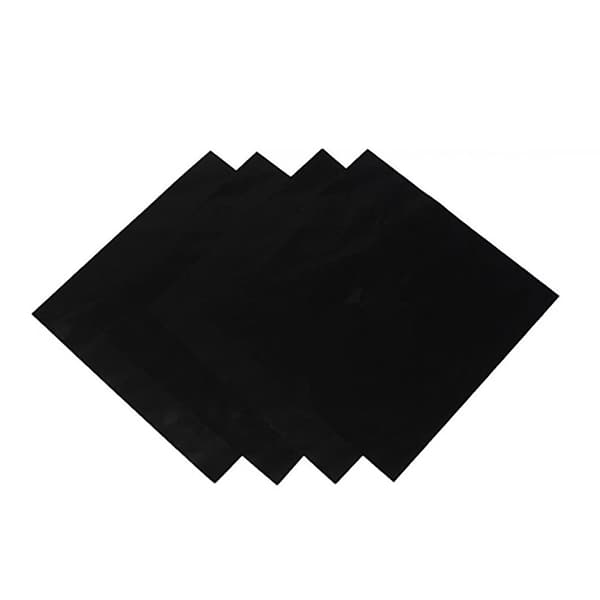 4 st fyrkantig folie gashällsskyddsfoder Återanvändbar Easy Clean Skyddsdyna